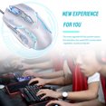 thumbnail image 1 of Gaming Mouse Low-noise 7 Color Backlight Mouse; 6 Key Mechanical 6 Key Anti-slip Mechanical Mouse Gaming Accessory, White, 1 of 9