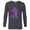 Charcoal Heather, variant on Disney Mickey Mouse Pride Classic Pose Purple Icon Fill - Long Sleeve T-Shirt for Men - Customized-White