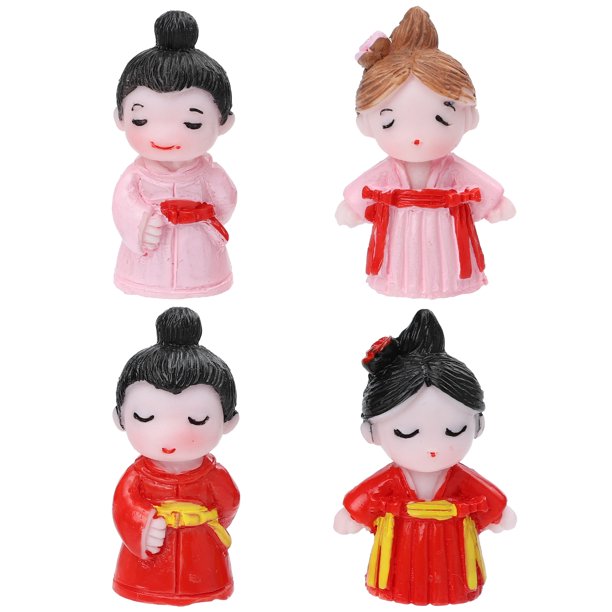 EeaseMX 2 pares de mini adornos de jardín de musgo, micropaisaje, decoración, adornos antiguos para amantes
