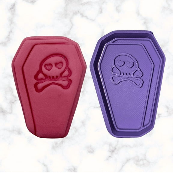 Coffin Cookie Cutter with Stamp Option