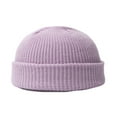 thumbnail image 2 of sunsanly Winter Unisex Hat Knitted Stretchy Dome Hat Thick Solid Color Ear Protection Warm Daily Wear Cap Outdoor Skiing Cap, 2 of 8