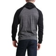 thumbnail image 3 of G-Style USA Men's Lightweight Contrast Raglan Sleeve Pullover Hoodie Sweatshirt MH13114 - Charcoal/Black - Small, 3 of 3