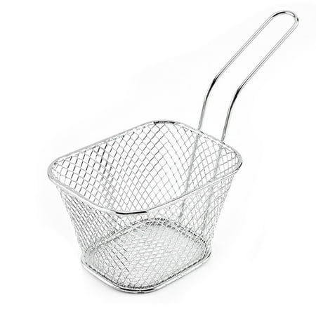 

Stainless Steel Metal Basket French Fries Basket Mini Frying Storage Holder for Home New