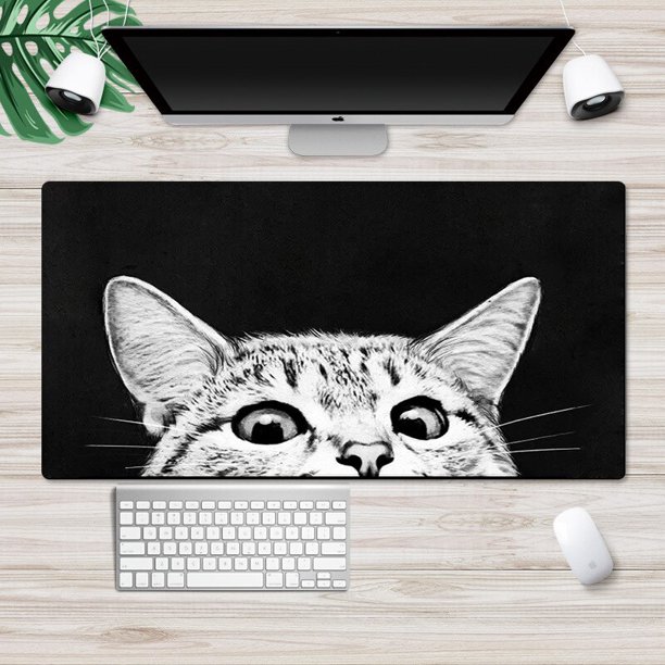 Alfombrilla de ratón Kawaii para juegos, alfombrilla de escritorio Extra grande, 800x300, para PC, ordenador portátil, teclados, alfombrilla de goma LIUWENJING unisex