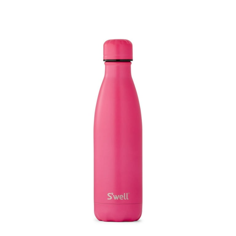 bright pink S'well water bottle