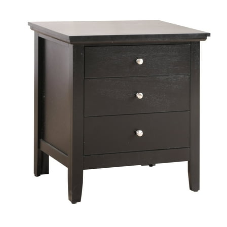 Newboti Furniture Hammond G5450-N 3 Drawer Nightstand, Black 33855