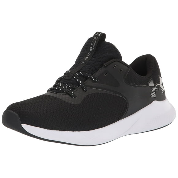 Under Armour Women's Charged Aurora 2 Cross Trainer, Black (001)/Metallic Warm Silver, 6.5