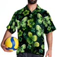 thumbnail image 4 of Saint Patrick's Day Men's Casual Printed Button Down Short Sleeve Spread Collar Beach Shirts for Summer, Unisex, 4 of 6