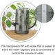 thumbnail image 4 of Regadera de 1 litro, regadera cilíndrica transparente con herramienta de pico largo de acero inoxidable para regar plantas de jardín para plantas de interior y exterior, 4 of 5