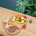 thumbnail image 3 of Wood Serving Tray Kitchen Platter Xmas Decor Festivals for Cheese Cookie Sandwich Dessert Christmas Decorative Plate Ornament Hat, 3 of 9