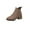 Brun, variante sur jovati Bottes Courtes Décontractées pour Femmes à Manches, Talon Moyen, Talon Épais, Tige Basse en Suède