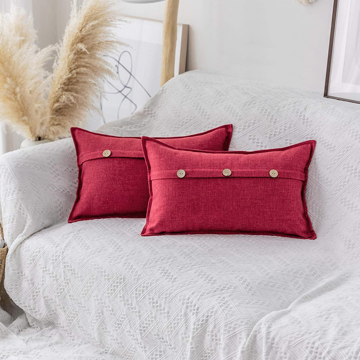 Lumbar pillow linen hotsell