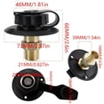 thumbnail image 4 of LEEYNEER RV Freshwater Inlet with Check Valve  Brass Water Connection  3/4” NH Female to 1/2” NPT Male Thread Flange  Motorhome Camper Trailer Boat Compatible  Includes Dust Cap And PTFE, 4 of 5