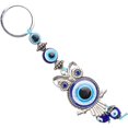 thumbnail image 3 of AVEKI Evil Eye Owl Keychain Blessing Gift Beautiful Appearance Exquisite Craftsmanship Turkish Crystal Amulet for Home Gifts 0517M, 3 of 7