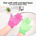 thumbnail image 3 of 10 piezas de guantes exfoliantes, guantes naturales para hombres y mujeres (5 pares), 3 of 5