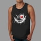 thumbnail image 1 of Ceisia Men's Slim Fit Crew Neck Sleeveless Tank Top Edgy Demon Smile Graphic Print Athletic Shirt Black L Gifts, 1 of 6