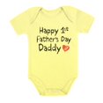 thumbnail image 1 of Tstars Boys Unisex Gifts for Dad Father's Day Shirts Happy First Father's Day Daddy Infant Gift for New Dad Baby Shower Cool Best Gift for Dad Baby Bodysuit, 1 of 8