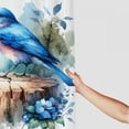 thumbnail image 3 of JRXY Blue Bird Pictures Sparrow Modern Shower Curtain, Multiple Sizes White, 3 of 6
