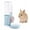 Light Blue, variant on Mygeromon Rabbit Water Bottles 500ml Guinea Pig Bottle Non Drip Small Pet Automatic Water Dispenser（Navy Blue）