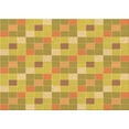 thumbnail image 1 of Ahgly Company Indoor Rectangle Patterned Bright Gold Yellow Area Rugs, 2' x 3', 1 of 1
