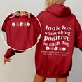 thumbnail image 4 of VBARHMQRT Skeleton Hoodie Autumn Winter Hoodie Neck Solid Color Printed Long Sleeve Pullover Sweatshirt, 4 of 7