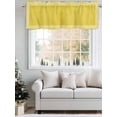 thumbnail image 5 of Valances for Windows Yellow Abstract Art Rod Pocket Cafe Window Treatments Valance Curtains for Kitchen Bathroom Laundry Basement Windows 60"x18", 5 of 9