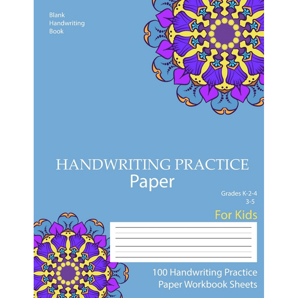 Blank handwriting book: Handwriting Practice Paper, For Kids: Pre K