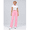 Dawn Pink, variant on Women's High-Waisted Straight-Leg Athletic Pants, Black, XL