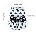 thumbnail image 2 of Pet Clothes Dog Harness Dress Retro Bow Dresses For Small Dogs Cats Fashion Polka Puppy Pleated Skirt Soft Lightweight Doggy Button Up Chihuahua Clothes, 2 of 4