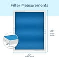 thumbnail image 6 of Medify Air 20x25x4 Air Filter, MERV 14 Pleated with HEPA, HVAC Furnace Filter, 2-Pack, 6 of 7