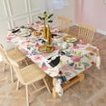 thumbnail image 6 of Chihuahua and Flower Florals Rectangle Tablecloth 60"x102",Waterproof Polyester Rectangle Table Cloth, Wipeable Spillproof Polyester Tablecloth for Dining, Camping, Indoor and Outdoor, 6 of 6