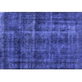 thumbnail image 1 of Ahgly Company Machine Washable Indoor Rectangle Oriental Blue Industrial Area Rugs, 2' x 5', 1 of 4