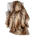 thumbnail image 1 of JWRWEFA Fluffy Faux Fur Throw Blanket, 760GSM Luxury Faux Raccoon Fur Blanket with Fleece Lining, Soft Fuzzy Warm Throw for Sofa, Bed & Couch, 60" x 80", Coffee, 1 of 10