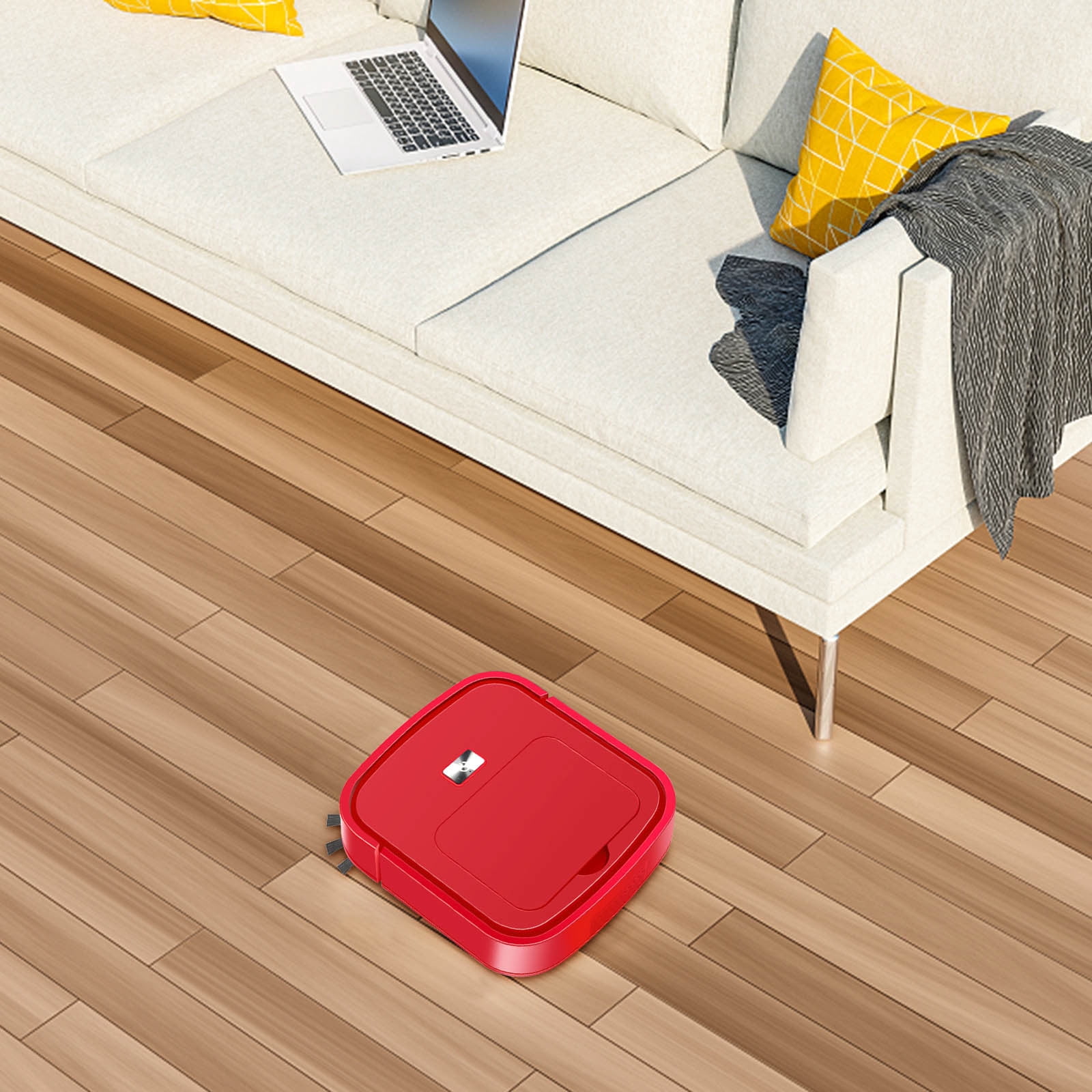 HBBKVI Rechargeable Vacuum Cleaner, Intelligent Sweeping Robot with Mop & Spray, Long Battery Life, Quiet Operation for Home Cleaning
