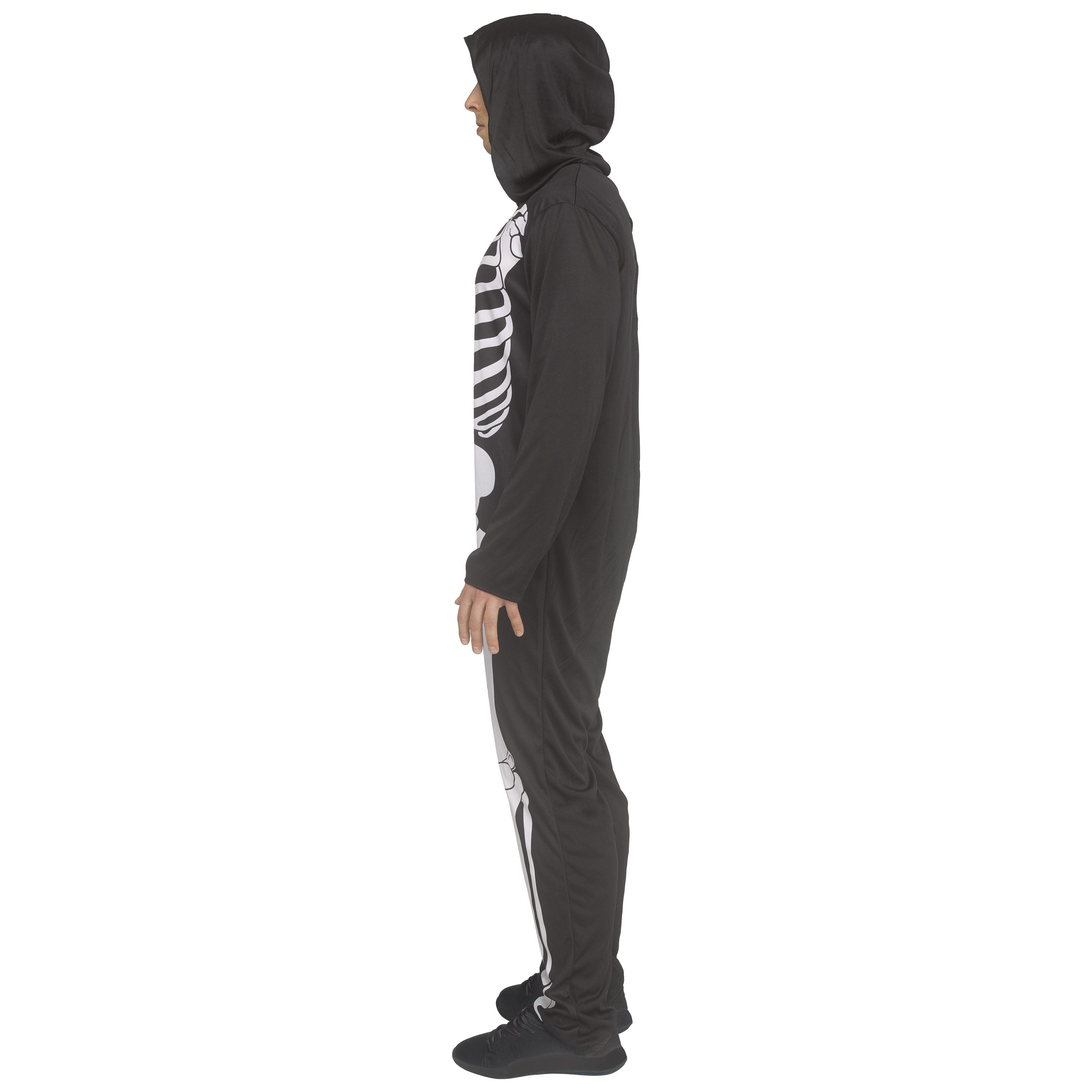 Skeleton Jumpusit Halloween Costum for Adults, Men's Size M (32/34), by Way to Celebrate