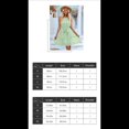 thumbnail image 4 of Vestido con Volantes Sin Mangas y Espalda Descubierta Color Albaricoque L, 4 of 10