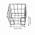 thumbnail image 2 of YiJuHui Desktop Mesh Organizer Basket - Wrought Iron Openwork Grid Stationery Holder for Sticky Notes, Paper Clips, Receipts, Memo Pads - Office Desk & Home Storage Solution, 2 of 6