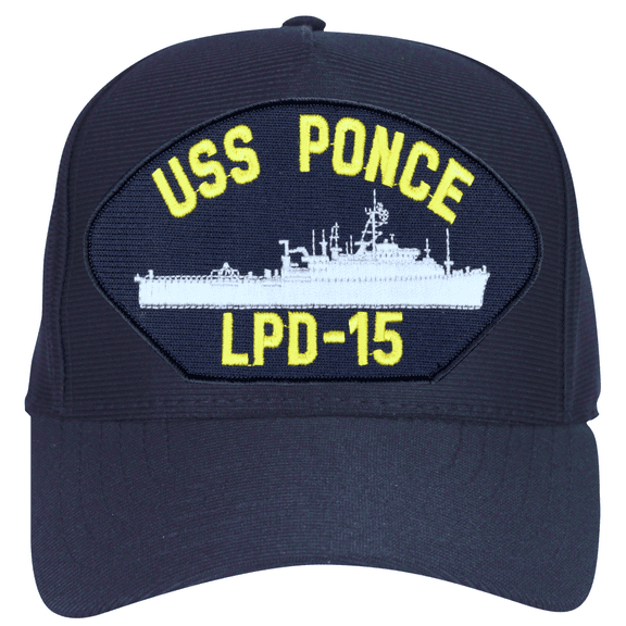 USS Ponce LPD-15 Ships Ball Cap