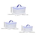 thumbnail image 2 of BRIGHTFUFU Caja de almacenamiento de alimentos, recipiente transparente para almacenamiento de alimentos con asa, 3 uds., 2 of 8