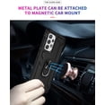 thumbnail image 3 of CoverON For Samsung Galaxy A53 5G Ring Case, Kickstand Rugged Phone Cover Magnetic Car Mount Compatible - Black, 3 of 8