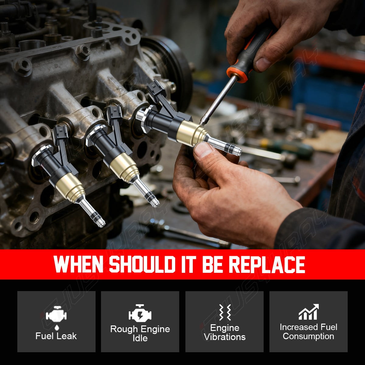 8-Pack Fuel Injectors for 2014-2023 Chevy Silverado GMC Sierra 1500, Express Savana 4.3 5.3