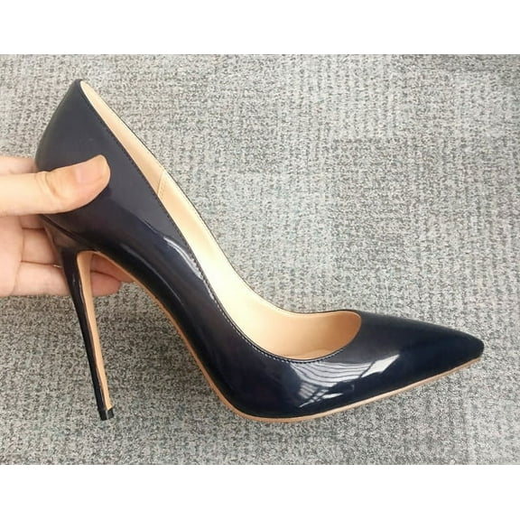 YCNYCHCHY Big Size New Classic Pointed Toe Thin High Heel Sexy Women Pumps Candy Colors For Office Lady Elegant Patent Leather Shoes