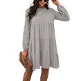 thumbnail image 2 of Vestido casual,Vestido de mujer Vestido suelto de una pieza Vestido de mujer Funcionalidad inteligente, 2 of 6