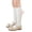 White, variant on Kids Girl's Knee High Socks Thick Cable Stocking with Rabbit Doll Style