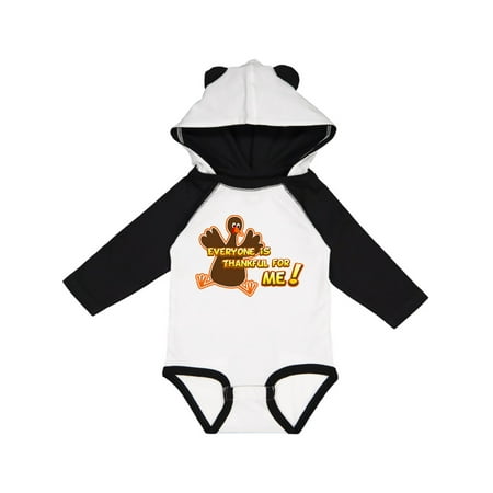 

Inktastic Everyone is Thankful for Me! Gift Baby Boy or Baby Girl Long Sleeve Bodysuit