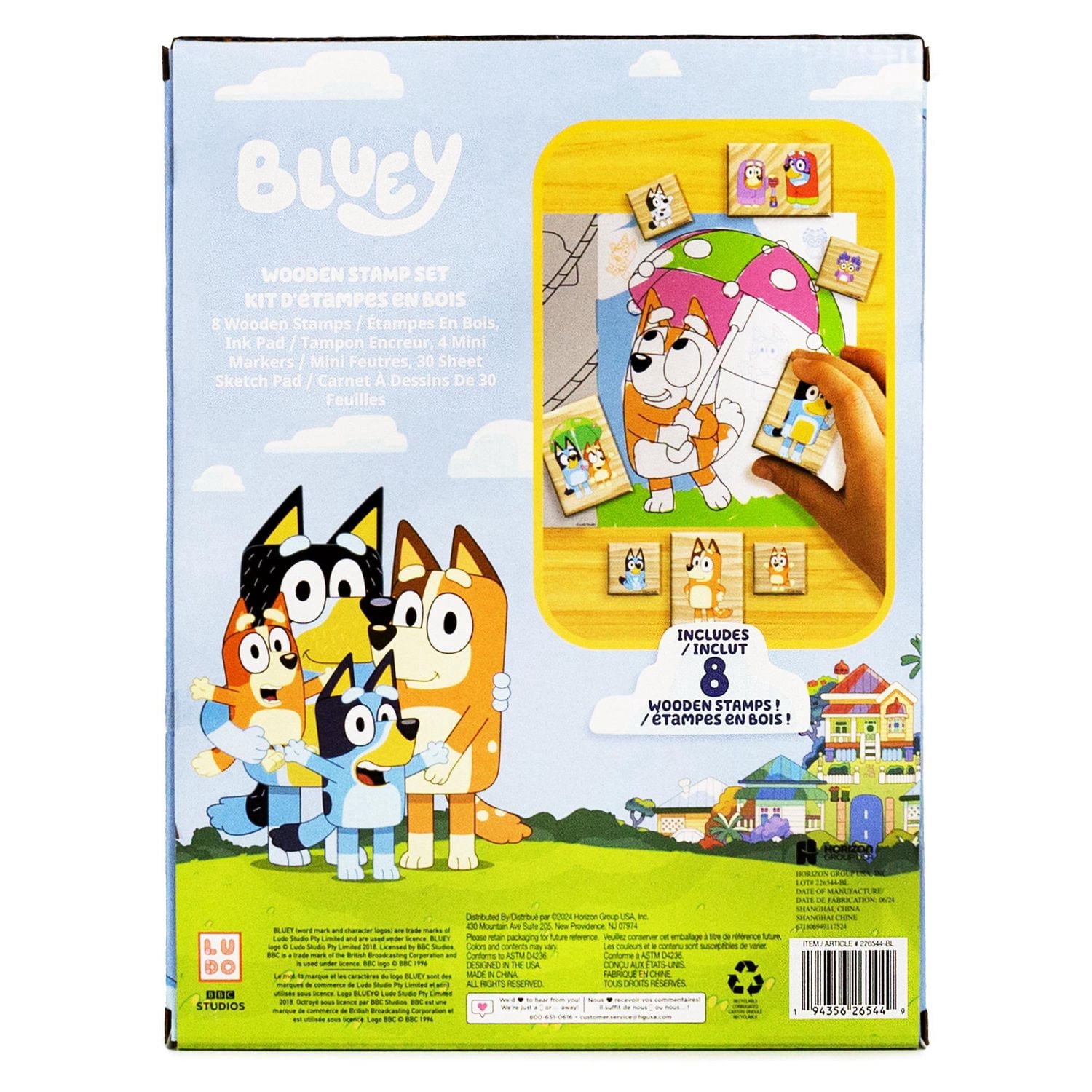 Kit d’étampes en bois Bluey