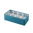 thumbnail image 1 of Nvzi Divisores organizadores de tela de 8 celdas, plegables, para armarios, calcetines, ropa interior y corbatas, 32 x 16 x 9 cm (azul y verde), 1 of 5