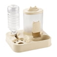 thumbnail image 2 of Automatic Pet Feeder and Water Dispenser Combo for Cats and Small Dogs with Raised Neck Bowl, Large Capacity, Spill-Proof Base, Plastic, Multiple Colors, 2 of 6