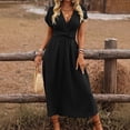 thumbnail image 2 of Women's Casual Dresses Solid Colour Sweet Dress for Women for Everyday Wear Classic Beach Dress, 2 of 4