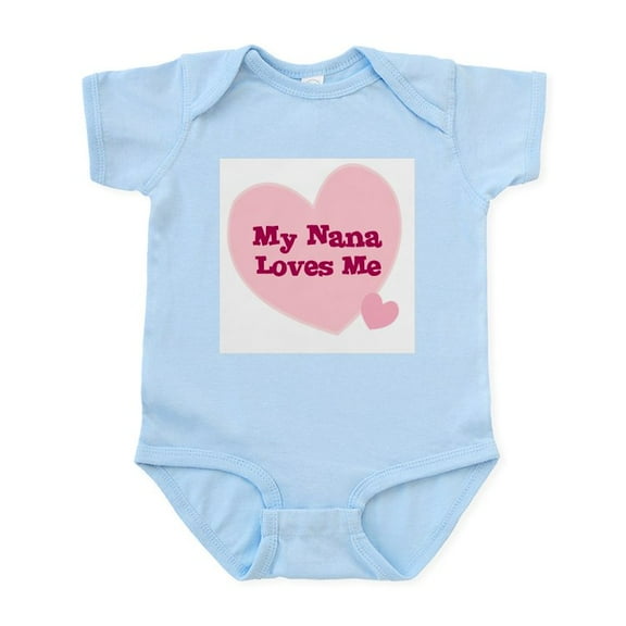 CafePress - My Nana Loves Me Infant Creeper - Baby Light Bodysuit, Size Newborn - 24 Months